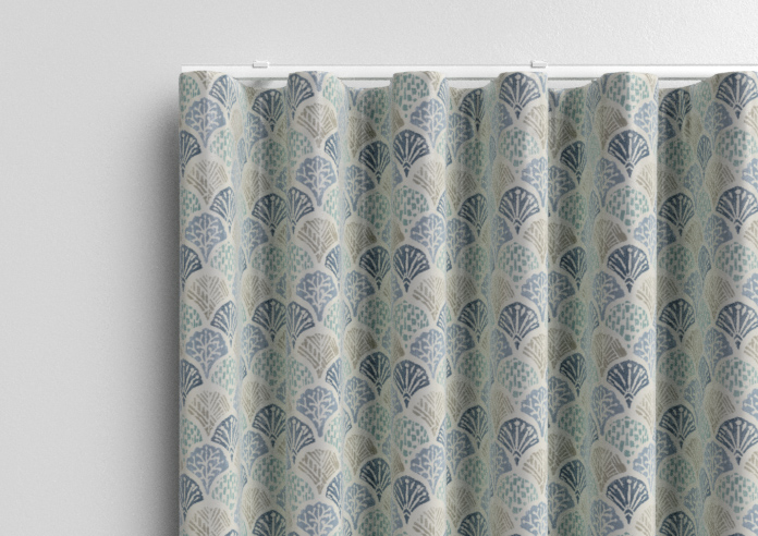 Foxley Faux Silk, Marine - Made to Measure Curtain - Image 13
